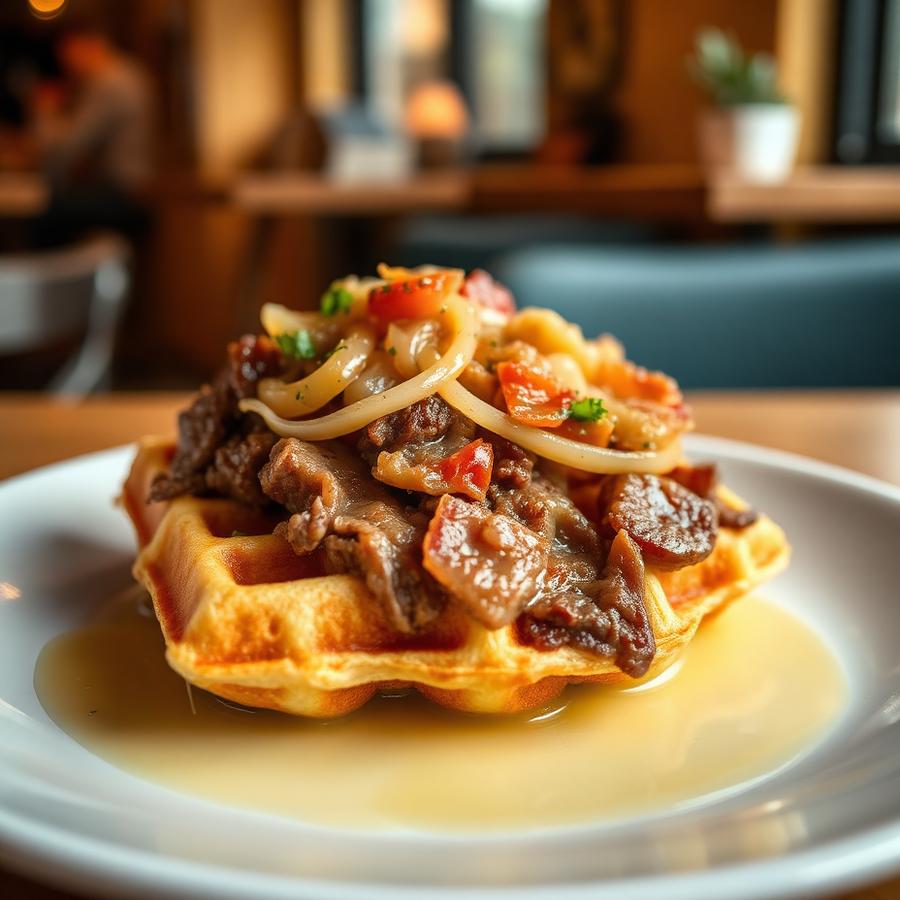 Beef Sauerkraut Chaffle