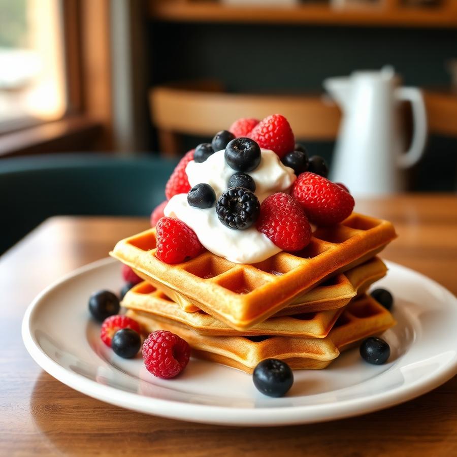 Berry Waffle Stack
